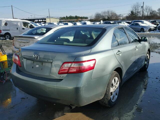 4T1BE46K78U764258 - 2008 TOYOTA CAMRY CE GREEN photo 4