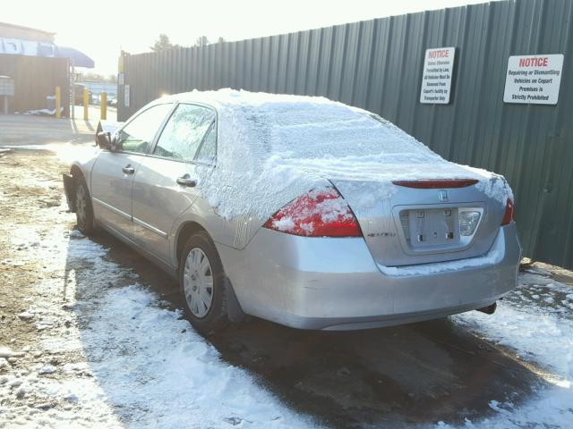 1HGCM56197A010787 - 2007 HONDA ACCORD VAL SILVER photo 3