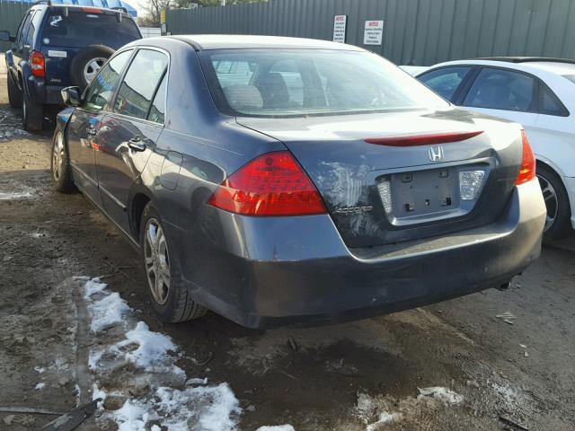 1HGCM56747A042583 - 2007 HONDA ACCORD EX CHARCOAL photo 3