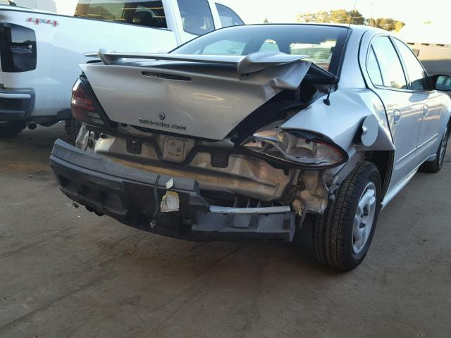 1G2NE52E85M189210 - 2005 PONTIAC GRAND AM S ვერცხლისფერი ფოტო 9