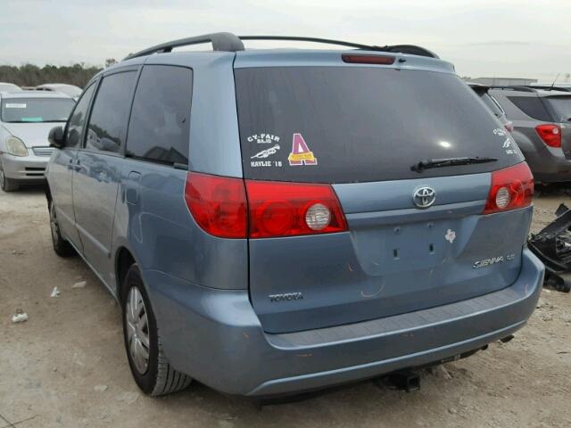 5TDZA23C46S476411 - 2006 TOYOTA SIENNA CE BLUE photo 3