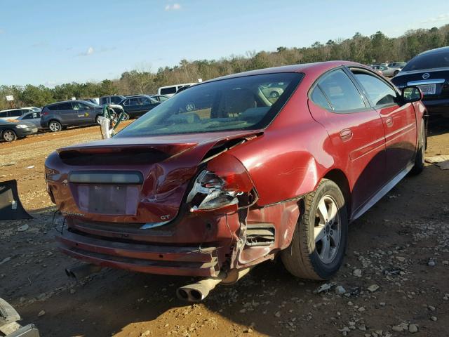 2G2WS522051190141 - 2005 PONTIAC GRAND PRIX MAROON photo 4