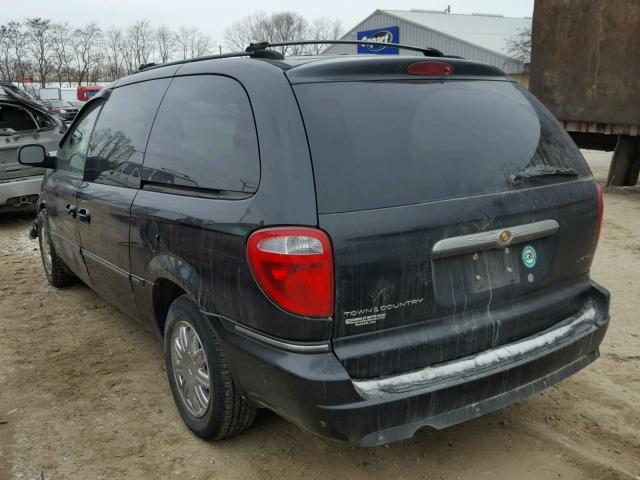 2A8GP64L67R314780 - 2007 CHRYSLER TOWN & COU BLACK photo 3