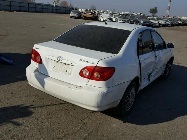 1NXBR32E88Z032591 - 2008 TOYOTA COROLLA CE WHITE photo 4