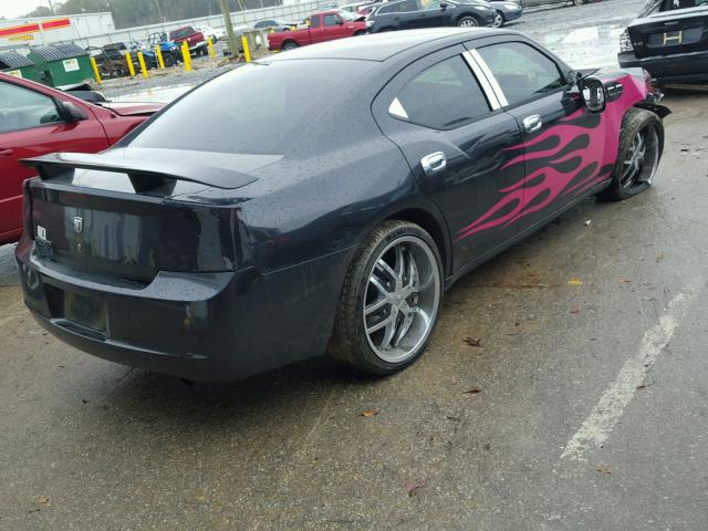 2B3KA43R97H661671 - 2007 DODGE CHARGER SE BLACK photo 4