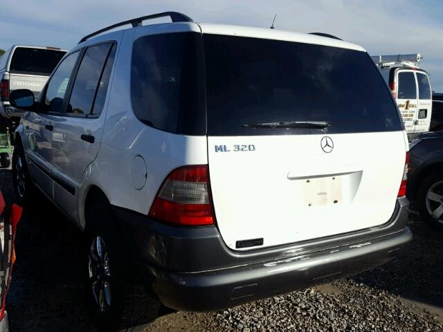 4JGAB54E5XA100547 - 1999 MERCEDES-BENZ ML 320 WHITE photo 3