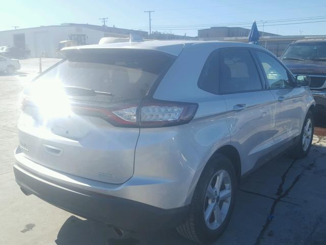 2FMTK3G95FBC32643 - 2015 FORD EDGE SE GRAY photo 4