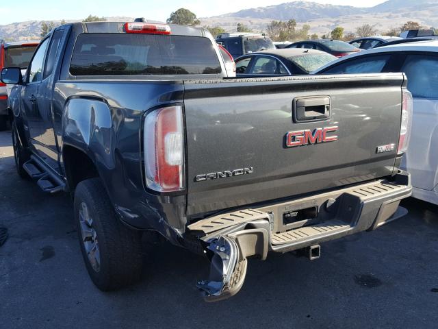 1GTH6BE36F1159124 - 2015 GMC CANYON SLE GRAY photo 3