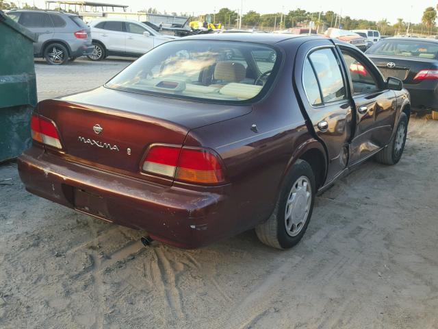 JN1CA21D1XM416281 - 1999 NISSAN MAXIMA GLE BURGUNDY photo 4