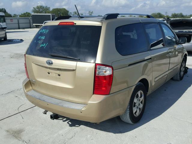 KNDMG4C32A6336693 - 2010 KIA SEDONA LX GOLD photo 4