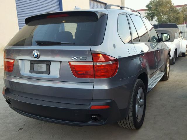 5UXFE43507L013896 - 2007 BMW X5 3.0I GRAY photo 4