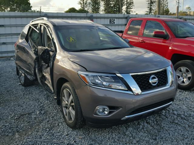 5N1AR2MN4EC709947 - 2014 NISSAN PATHFINDER BROWN photo 1