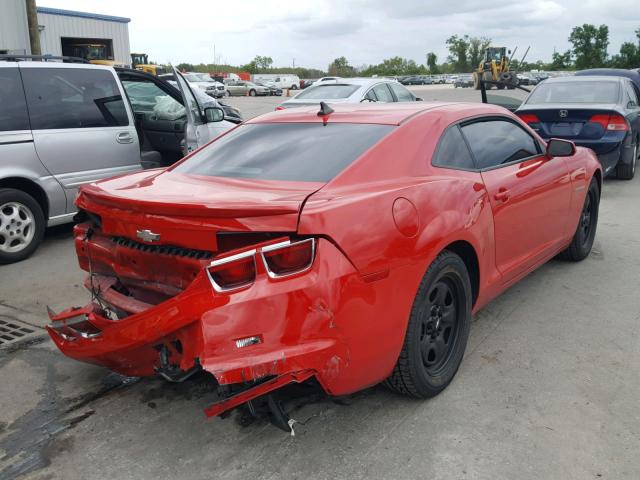 2G1FE1E34C9118852 - 2012 CHEVROLET CAMARO LS RED photo 4