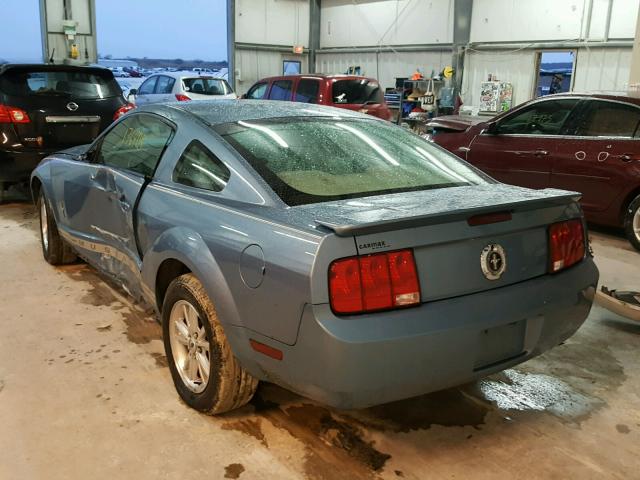 1ZVHT80N485147101 - 2008 FORD MUSTANG BLUE photo 3