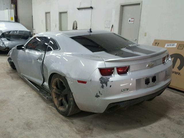 2G1FK1EJ7A9113584 - 2010 CHEVROLET CAMARO SS SILVER photo 3