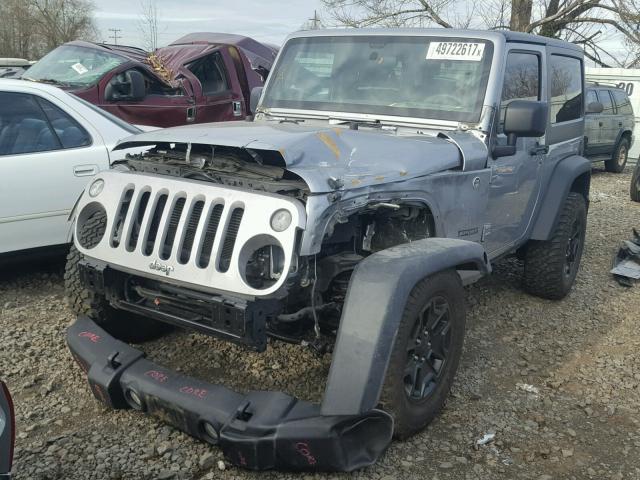 1C4AJWAG3EL142610 - 2014 JEEP WRANGLER S SILVER photo 2