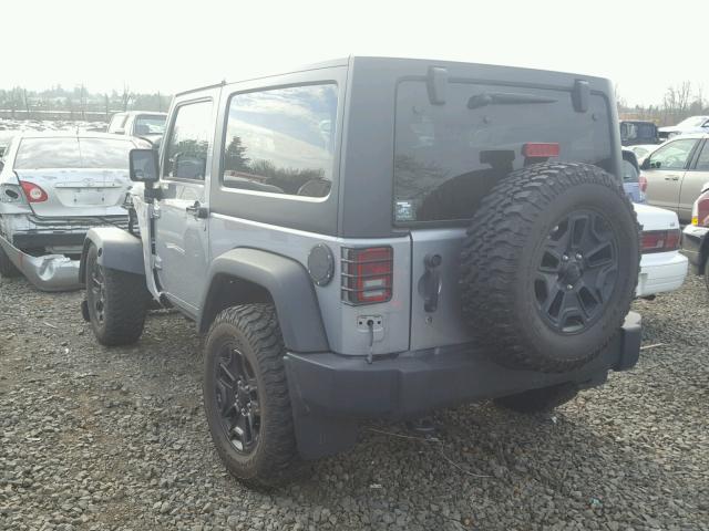 1C4AJWAG3EL142610 - 2014 JEEP WRANGLER S SILVER photo 3