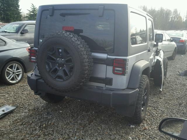 1C4AJWAG3EL142610 - 2014 JEEP WRANGLER S SILVER photo 4