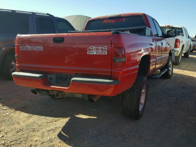 3B7HF13Z71G200419 - 2001 DODGE RAM 1500 RED photo 4