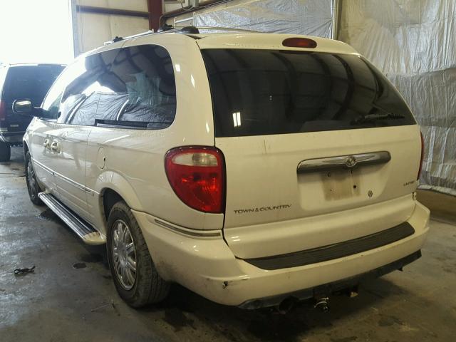2C8GP64L45R198224 - 2005 CHRYSLER TOWN & COU WHITE photo 3