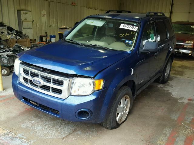 1FMCU03198KD31676 - 2008 FORD ESCAPE XLT BLUE photo 2