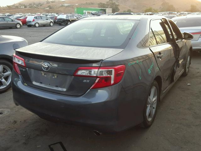 4T1BF1FKXCU139681 - 2012 TOYOTA CAMRY BASE GRAY photo 4