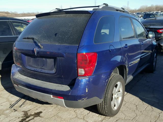 2CKDL63F666051037 - 2006 PONTIAC TORRENT PURPLE photo 4