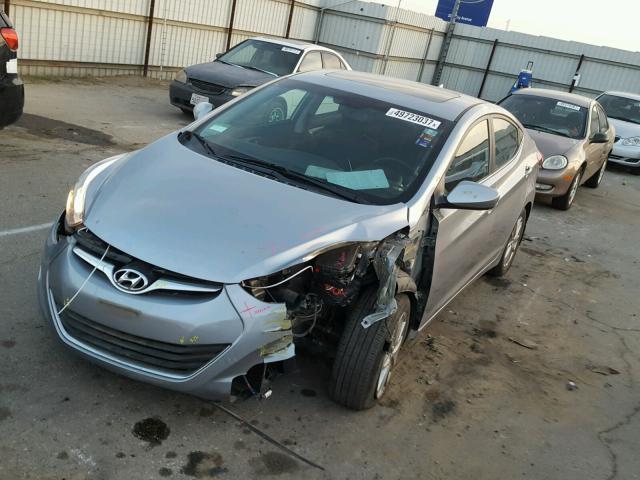 5NPDH4AE6FH550035 - 2015 HYUNDAI ELANTRA SE SILVER photo 2