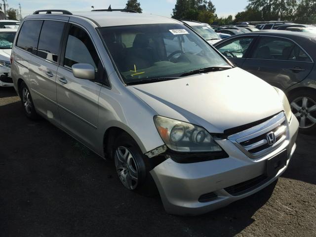 5FNRL38425B113187 - 2005 HONDA ODYSSEY EX GRAY photo 1