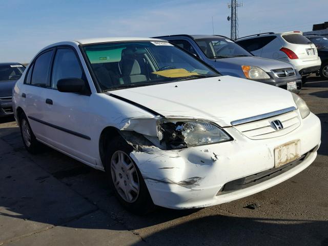 2HGES16211H590562 - 2001 HONDA CIVIC DX WHITE photo 1