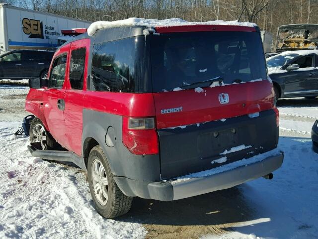 5J6YH28666L013272 - 2006 HONDA ELEMENT EX RED photo 3