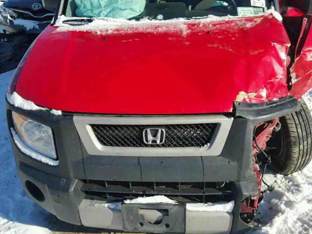 5J6YH28666L013272 - 2006 HONDA ELEMENT EX RED photo 7