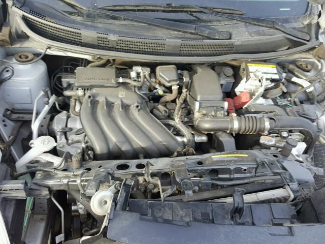 3N1CN7AP0GL903798 - 2016 NISSAN VERSA S SILVER photo 7