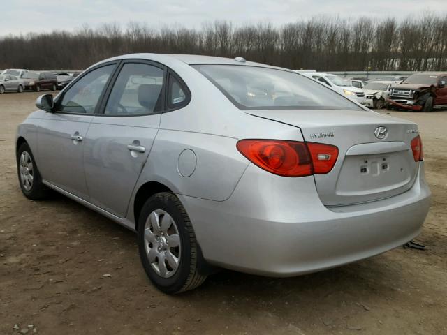 KMHDU46D38U289818 - 2008 HYUNDAI ELANTRA GL SILVER photo 3