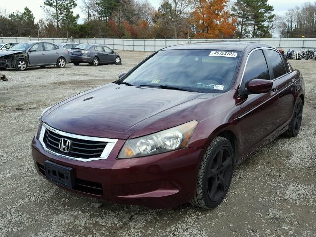 JHMCP26869C003321 - 2009 HONDA ACCORD EXL MAROON photo 2