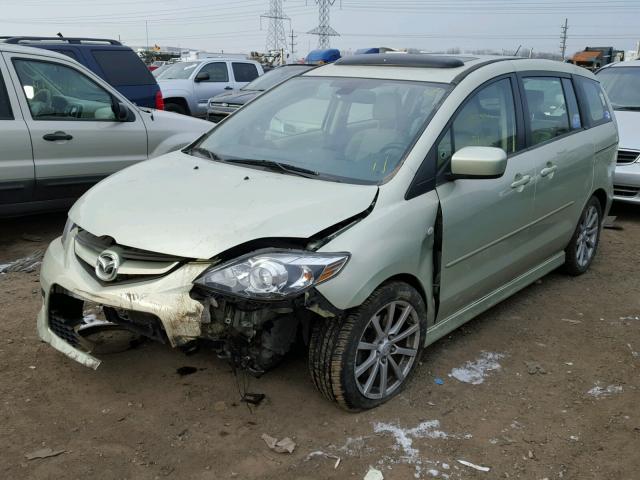 JM1CR293980306136 - 2008 MAZDA 5 GREEN photo 2