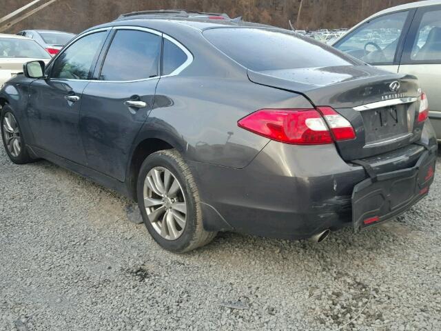 JN1BY1AR7CM395380 - 2012 INFINITI M37 X GRAY photo 3