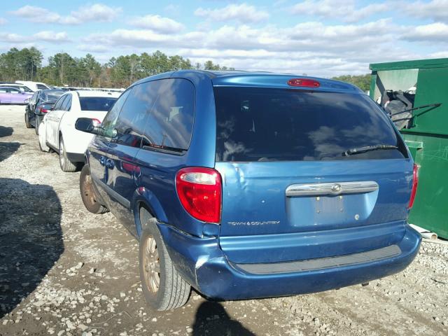 1C4GP45R05B253923 - 2005 CHRYSLER TOWN & COU BLUE photo 3