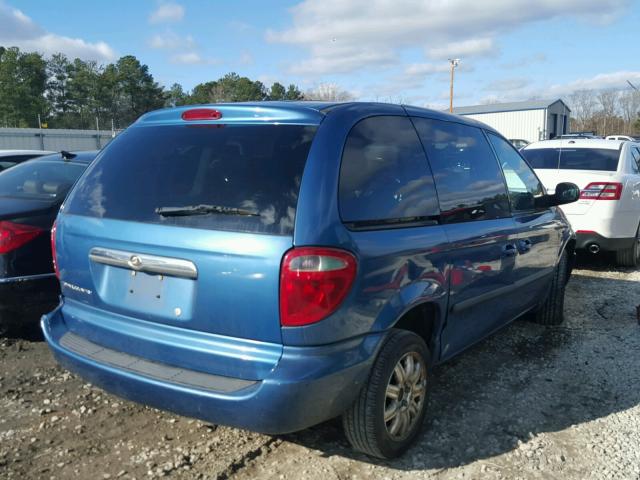 1C4GP45R05B253923 - 2005 CHRYSLER TOWN & COU BLUE photo 4