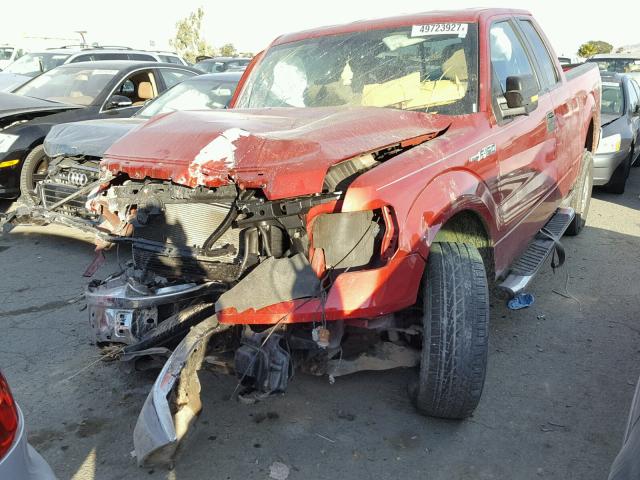 1FTPX14V89FB49546 - 2009 FORD F150 SUPER RED photo 2