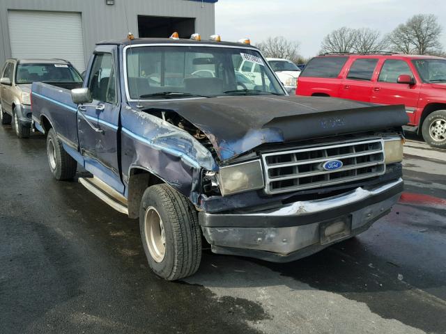 1FTDF15Y6KKA52874 - 1989 FORD F150 BLUE photo 1