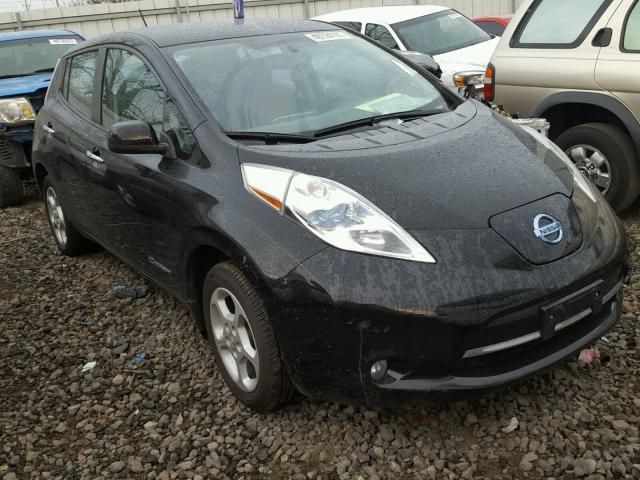 1N4AZ0CPXFC301990 - 2015 NISSAN LEAF S BLACK photo 1