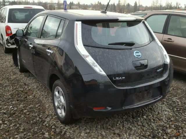 1N4AZ0CPXFC301990 - 2015 NISSAN LEAF S BLACK photo 3