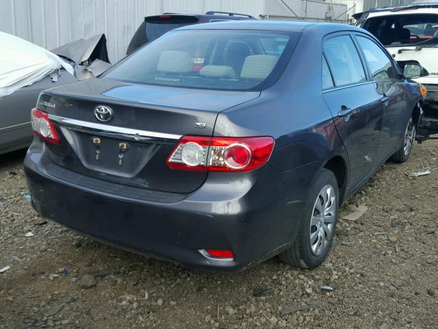 JTDBU4EE2DJ117524 - 2013 TOYOTA COROLLA BA GRAY photo 4