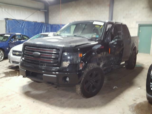 1FTFW1EF3EFA24048 - 2014 FORD F150 SUPER BLACK photo 2