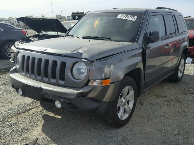 1C4NJPBB4ED564180 - 2014 JEEP PATRIOT SP GRAY photo 2