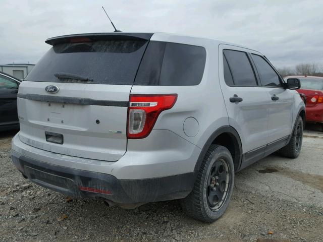 1FM5K8AR7DGC41011 - 2013 FORD EXPLORER P SILVER photo 4