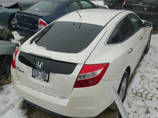 5J6TF2H53BL007804 - 2011 HONDA ACCORD CRO WHITE photo 4