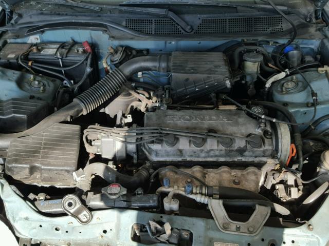 2HGEJ6615YH555461 - 2000 HONDA CIVIC BASE BLUE photo 7