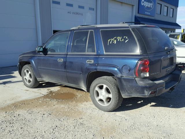 1GNDT13S682204269 - 2008 CHEVROLET TRAILBLAZE BLUE photo 3